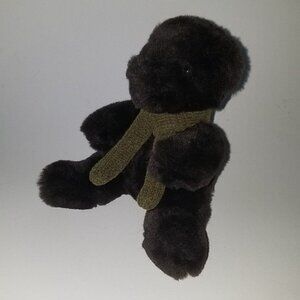 Pottery Barn Dark Brown Teddy Bear Plush Lovey Soft 6" Stuffed Animal Toy
